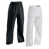 Century Martial Arts Middleweight Student Elastic Waist Pant - Black, 5 - Adult Large