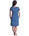 Kindred Bravely The Angelina Ultra Soft Maternity & Nursing Nightgown Dress (True Blue, Medium)