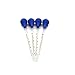 5 Pcs Labs Suction Ball Pipet Pipette Rubber Bulb - Pear Shaped Fit for 2 ML 3ML 5ML 10ML 15ML 20 ML Pipettes by PPX (Blue)