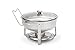 Artisan Stainless Steel Round Buffet Chafer with Glass Lid, 4-Quart Capacity primary