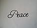 Peace Word Metal Wall Art Home Decor
