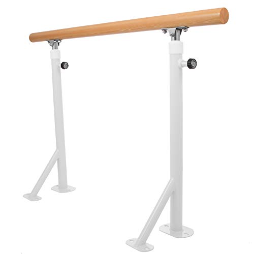 Popsport 4 Feet Height Ballet Barre?Freestanding Ballet Bar Professional Height Floor Mount(4FT,White Single)