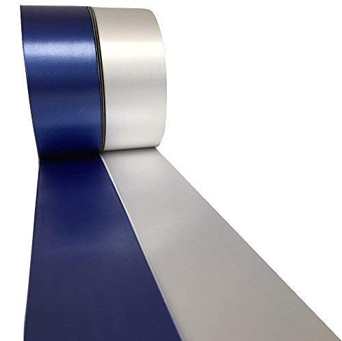 INERRA Ribbon Multipack - 2 x 100 Yard Rolls (White & Royal Blue) Wedding Flowers Gift Decoration & Christmas