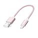 CableCreation 0.5 Feet Short Lightning to USB Data Sync Cable [MFi Certified] Compatible iPhone 11, 11 Pro, X, 8, 8 Plus, 7, 7 Plus, 6S, 6S Plus, iPad, 15CM, Rose Gold primary