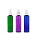 MoYo Natural Labs 4 oz Spray Bottles Fine Mist Empty Travel Containers, BPA Free PET Plastic for Essential Oils and Liquids/Cosmetics Psychedelic Bottle (Neck 20-410) (Pack of 3 Multi Color)