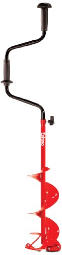 Eskimo Silvertip Curved Blade Hand Auger, Black/Red