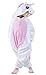 NEWCOSPLAY Childrens Pajamas Sleeping Wear Animal Onesies Cosplay Homewear (125#, Pink Unicorn)