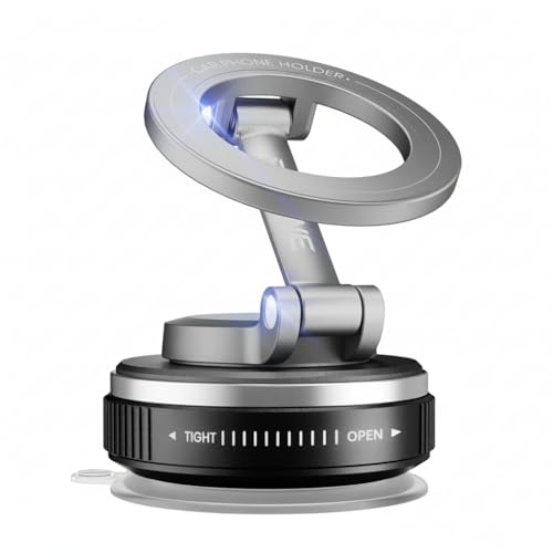 Boowe Magnetic Phone Holder for Car, Car Mount 360 Adjustable Vacuum Suction Cup, Phone Mount for Car Accessories/Windshield/Mirror/Kitchen/Gym for iPhone 17 Pro Max 16 15 14 13