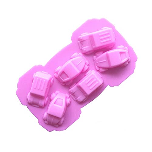 Golddunes 1pc Cars Silicone Mould Ice, Yoghurt, Candy, Sweet, Jelly, Wax, Chocolate, Muffin, Soap, Cake, Baking Mould
