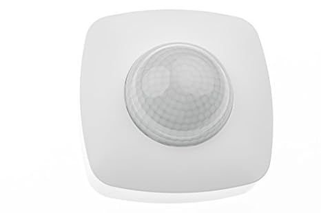 HUBER MOTION 30, Bewegungsmelder 360°, weiß, energieeffizient, Präsenzmelder hochsensibel durch 3 Sensoren und Matrixlinsen