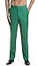 Concitor Men's Dress Pants Trousers Flat Front Slacks EMERALD GREEN Color 38
