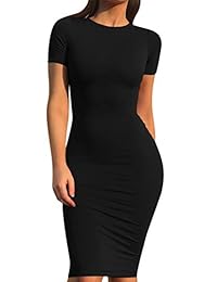 Mokoru Vestido básico casual de manga larga para mujer