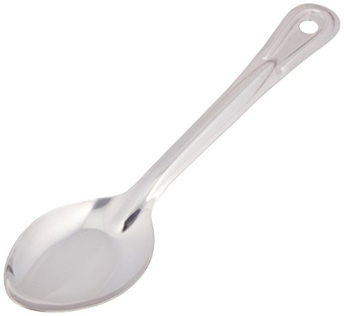 Winco Solid Stainless Steel Basting Spoon, 11-Inch