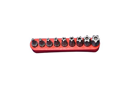 McKay Multifunction 9 Pc, Star 5 Point, Security Tamper Proof, Torx Driver Bit Set – Securely screws onto most ¼" Screwdrivers Sockets & Power Tool Shanks, for most German Makes/Cars