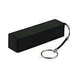 Bestpriceam Portable Power Bank 18650 External Backup Battery Charger with Key Chain (Black)