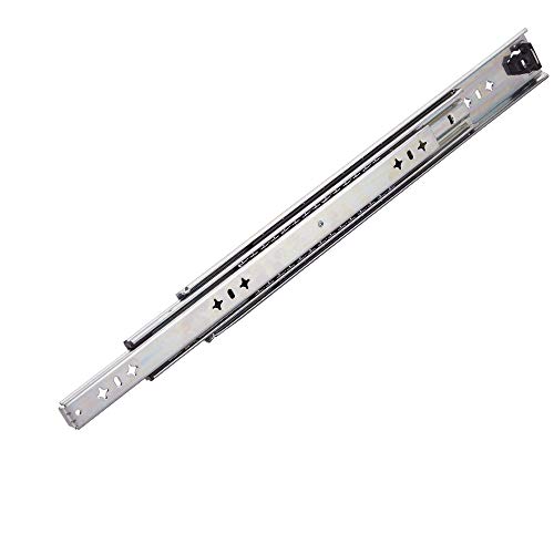 VESLA HOME 1 Pair 22 Inches 210 LB Soft Close Hardware Ball Bearing Side Mount Full Extension Drawer Slides, Heavy Duty Slides - Thumbnail 4