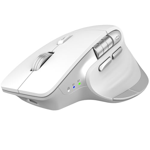 CITLLA Kabellose Bluetooth Maus,Wiederaufladbare,Geräuscharme Maus mit Multi-Device-Funktion,Einstellbarer DPI,Flying Scroll&Daumenrad,Bluetooth Mäuse für Lapto