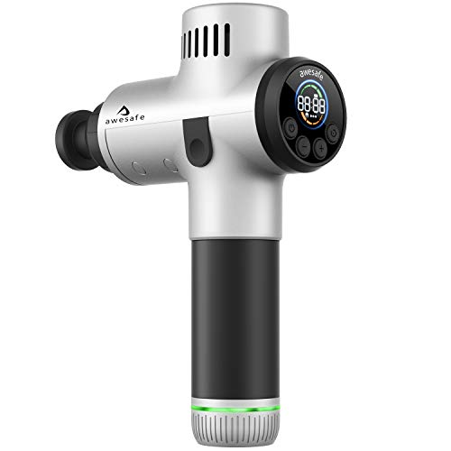 WBM Massage Gun Portable Powerful Handheld Deep Tissue Percussion Muscle Massager with 30 Speed Choice and 6 Types of Massage Heads for Relieving Muscle Pain, Soreness, and Stiffness - Thumbnail 6
