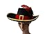Halloween Black/Red Feather Cosplay Party Hat G0432