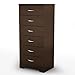 South Shore Step One 6-Drawer Lingerie Chest, Chocolate