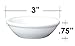 Ceramic Side Sauce Dish and Pan Scraper, 3 Inch, 2 Ounce, Bone White, 6-Pack