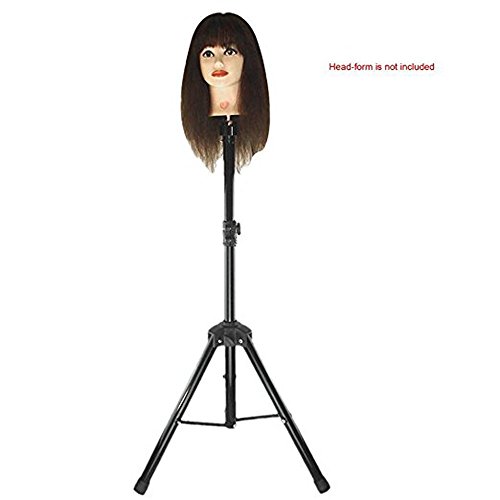Aobiny Wig Mannequin Head Tripod Stand With Carry Bag For Cosmetology