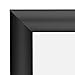 SnapeZo Black Certificate Frame 8.5x11, Front-Loading Aluminum, 1 Inch Profile, Front-Loading Snap Frame, Wall Mounting