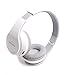 Beyution HiFi Wireless Over-ear Bluetooth Headphones Built in Mic-phone with Retail Package - White