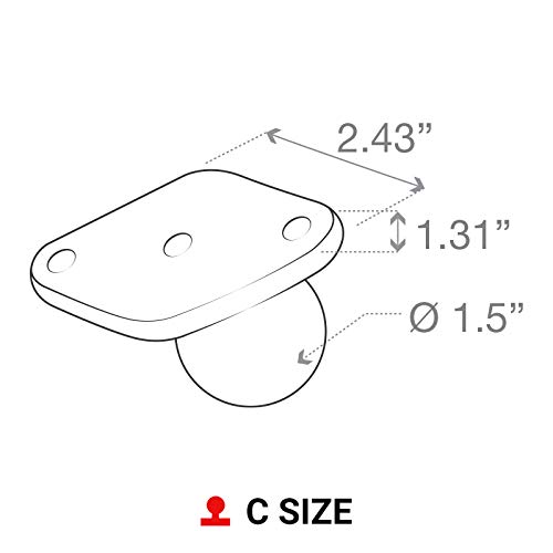 RAM Mounts Diamond Ball Base RAM-238U with C Size 1.5