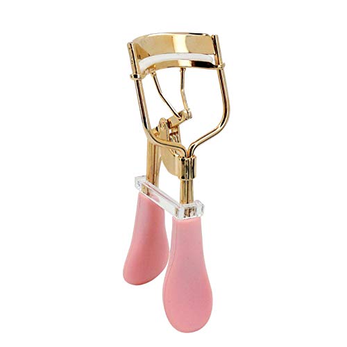 Bepholan Eyelash Curler with Black Advanced Silicone Pressure Pad Fits All Eye Shape No Pinching Pink Eyelash Curler