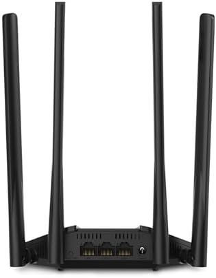 Mercusys MR30G Router Ethernet Wi-Fi Dual Band AC1200 Wireless, Porta Gigabit, MU-MIMO, Supporto IPTV, IPv6, 802.11ac, Rete Ospiti, Installazione Semplice, 4 Antenne Esterne a 5dBi, WPS