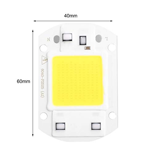 30W COB LED Chip F6040 AC110V AC220V Input IP63 Smart Integrated High Luminous LED Chip for DIY LED Floodlight - ColdWhit