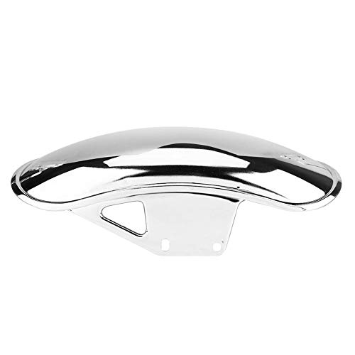 Cuque Front Fender Motorcycle Front Mud Guard Motorbike Mudguard Metal Front Fender Mud Guard for Suzuki GN125 GN250(Chrome)