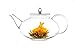 Glass Teapot Harmony, 42oz/1242ml with Tea Warmer Cozy Lead Free Special Glass No Drip by Tea Beyond