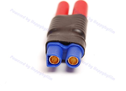 Pack(5) New 4MM Bullet to Female EC3 Adapter for RC HXT Turning Zippy