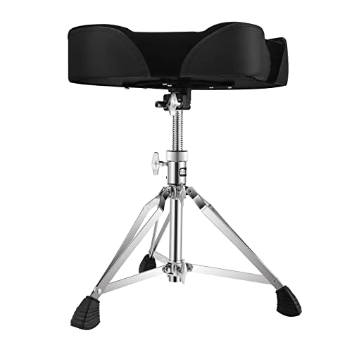 Starfavor Drum Throne Height Adjustable Saddle Drum Seat, Drum Stool