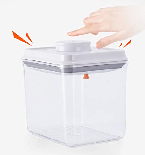 Pop&Lock Air Tight Food Storage Containers - Pop 5-Piece Premium Pantry Space Saving Canisters - Cereal, Flour, Sugar, Pasta, Rice - Hanging Lids And FREE Scoop - 7 Yr Warranty