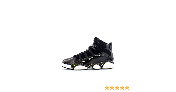 Jordan 6 Anillos Negro/Metálico Dorado-Blanco (PS), negro, dorado,  metálico, blanco (BLACK/METALLIC GOLD-WHITE), 2MUS Poco Niño :  Amazon.com.mx: Ropa, Zapatos y Accesorios