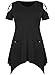 sanatty Women's Loose Summer Short Sleeve Strappy Cold Shoulder T-Shirt Tops Blouses