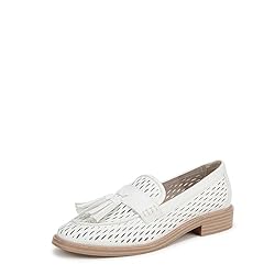 Franco Sarto Womens Carolyn Low Loafer White Cage 5 M