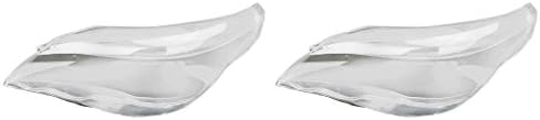 Qotone For BMW E60 E61 04-07 1 Pair Car Front Right Left Headlight Clear Lens Cover Headlamp Shell