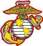 USMC U.S. Marine Corps Semper Fi Fideli Car Decal Sticker Military 5" x 5.5"