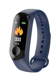SHOPTOSHOP M3 Smart Watch for Men/Women/Boys/Girls and All Age Group Features Like Daily Activity Tracker, Heart Rate Sensor, Sleep Monitor and Basic Functionality(Blue )