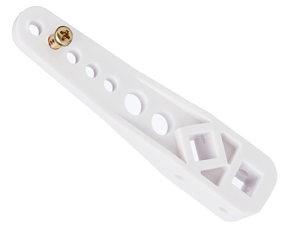 Merriway BH04065 Multi Adjustable Plastic WC Toilet Cistern Replacement Flush Lever Arm - White