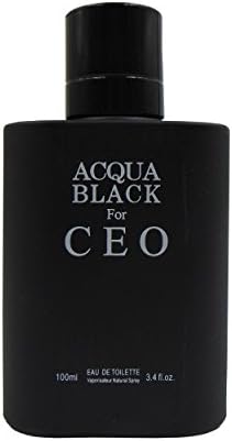 ACKUA BLACK FOR CEO,Our Version of ACQUA DI GIO BY GIORGIO ARMANI,Eau De Toilette Spray for Men, Perfect Gift, Masculine, Night time and Casual Use, for all Skin Types,3.4 fl oz.