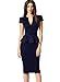 VfEmage Womens Peplum Elegant Sexy Deep V Neck Casual Party Sheath Dress