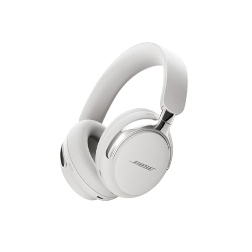 Bose QuietComfort Ultra (2ª Gen) cuffie wireless over-ear con Bluetooth, audio spaziale, cancellazione del rumore, microfono, durata della batteria fino a 30 ore, bianco fumo