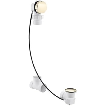 Câble De Vidange De Baignoire Kohler PureFlo 37383-NA - PVC Et Métal, 30 Pieds, Blanc