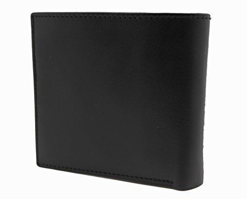 Genuine Calf Leather Euro Wide Bi-fold Wallet Mayfair with Gift Box (53-28)