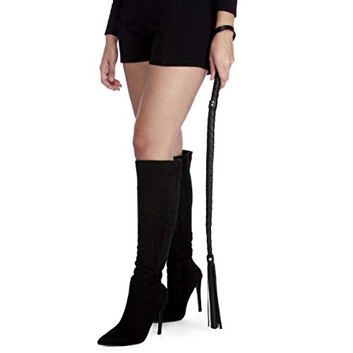 TrendsBlue Black Catwoman Halloween Costume Leather Whip